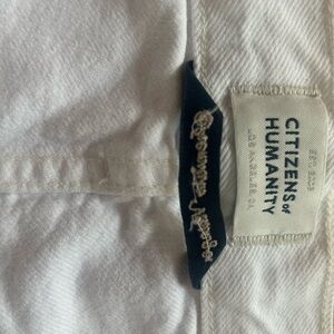Citizens of humanity white shorts size 25